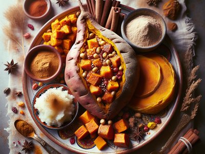 African Sweet Potato Puff