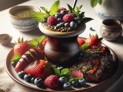 Argentinian Berry-Infused Yerba Mate