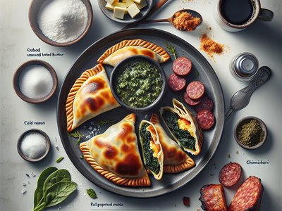 Argentinian Breakfast Empanadas with Chorizo and Spinach