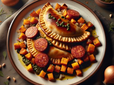 Argentinian Chorizo and Sweet Potato Empanadas