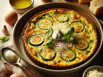 Baked Cheesy Zucchini Frittata