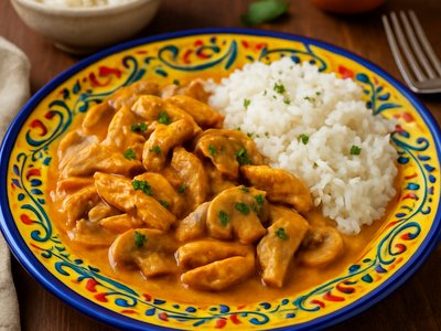 Brazilian Chicken Stroganoff