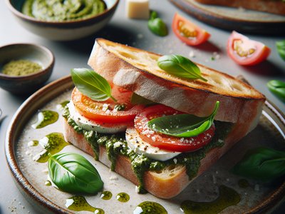 Caprese Pesto Sandwich