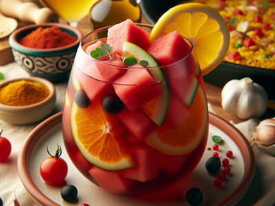 Chilled Spanish Watermelon Sangria