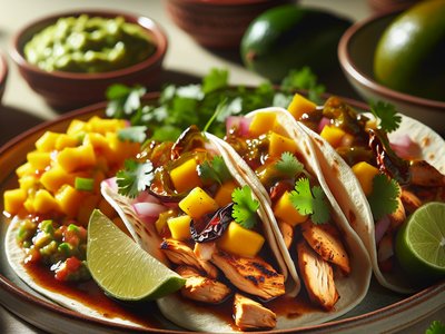 Chipotle Chicken Tacos with Mango Salsa