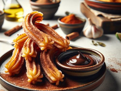 Cinnamon Sugar Churros with Chocolate Dipping Sauce