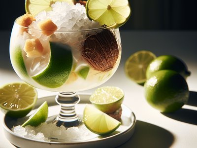 Coconut and Lime Caipirinha