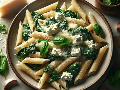 Creamy Spinach and Ricotta Pasta