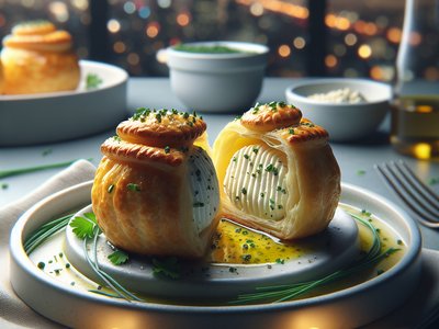 Herbed Goat Cheese Puffs