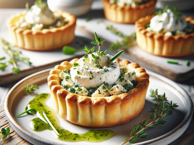 Herbed Goat Cheese Tartlets