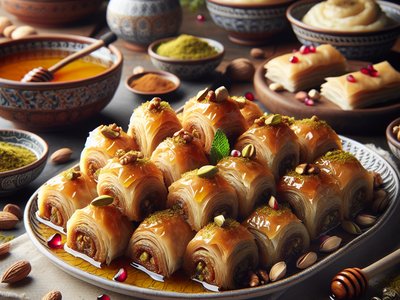 Honey and Cardamom Baklava Rolls