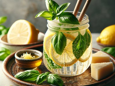 Italian Lemon Basil Spritzer