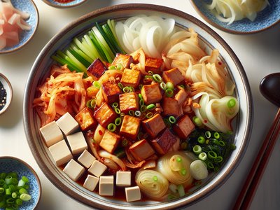 Kimchi Jjigae with Tofu and Pork