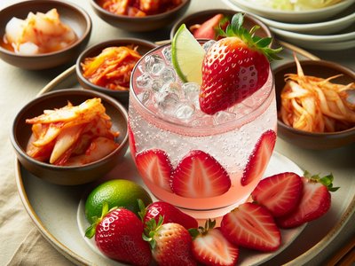 Korean Strawberry Soju Cocktail