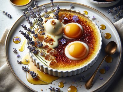 Lavender Honey Crème Brûlée