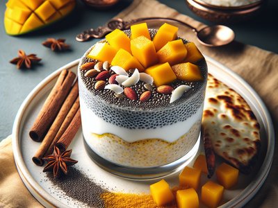 Mango Coconut Chia Pudding