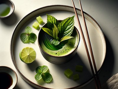 Matcha Shiso Mojito