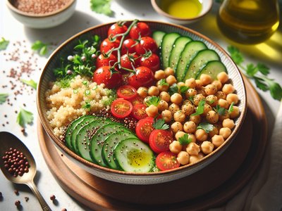 Mediterranean Chickpea and Quinoa Bowl