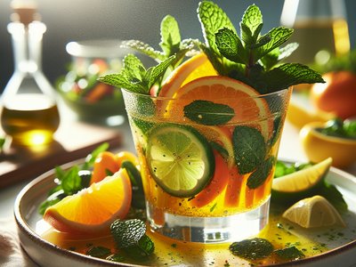 Mediterranean Citrus Mint Sparkler