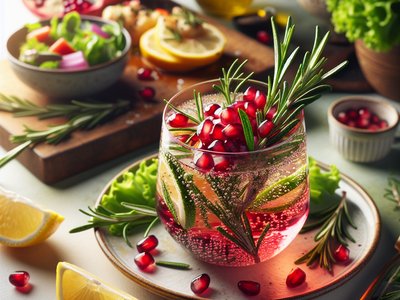 Mediterranean Pomegranate & Rosemary Spritz