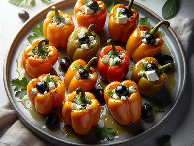 Mediterranean Stuffed Mini Peppers