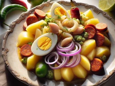 Peruvian Potato and Egg Huacho