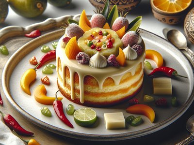 Peruvian Tres Leches Cake with Tropical Fruits