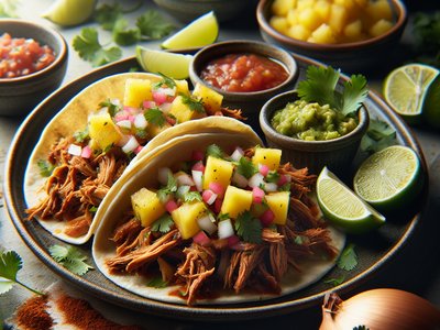 Pulled Pork Tacos with Pineapple Salsa