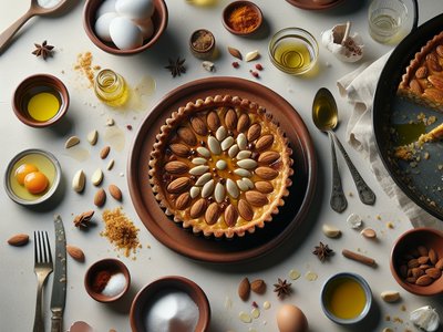 Saffron and Almond Tarta (Tarta de Almendra y Azafrán)