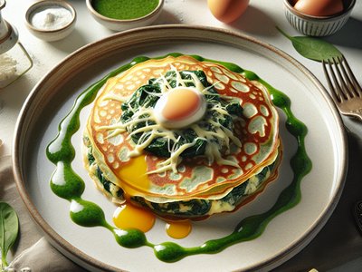 Savory French Spinach and Cheese Crêpes