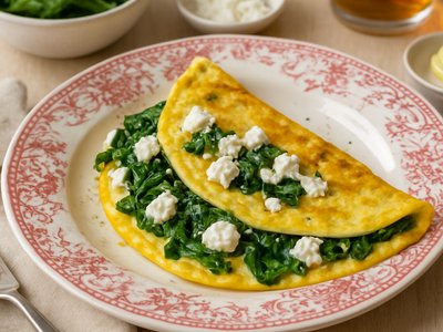 Savory French Spinach and Cheese Crêpes