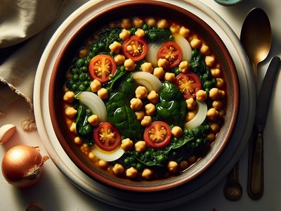 Spanish Chickpea and Spinach Stew