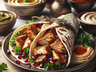 Spiced Chicken Shawarma Wraps