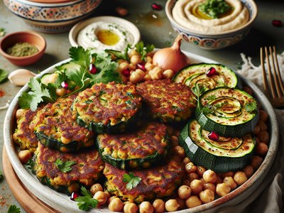 Spiced Chickpea and Zucchini Fritters