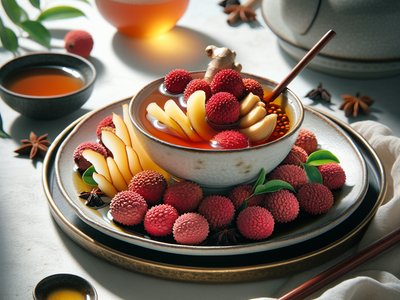 Spiced Lychee Ginger Tea