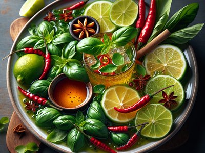 Spicy Thai Basil Lemonade