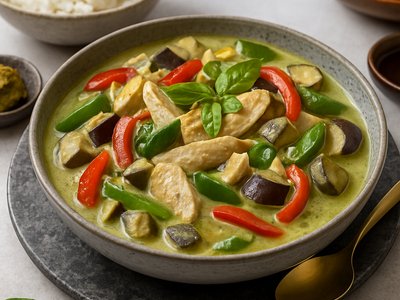 Thai Red Curry Duck with Coconut Rice